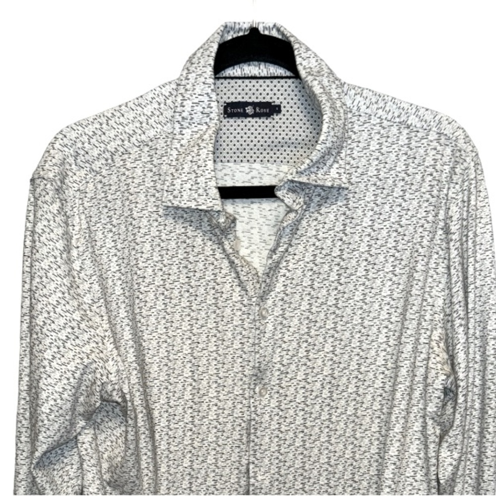 Stone Rose Collared Patterned Shirt